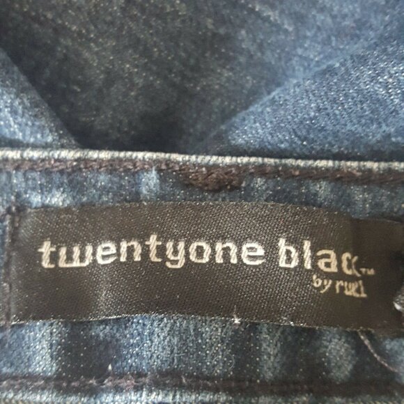 Twentyone Black Women's Jeans cotton blend Super Skinny Dark Wash Size 0 - Picture 8 of 12